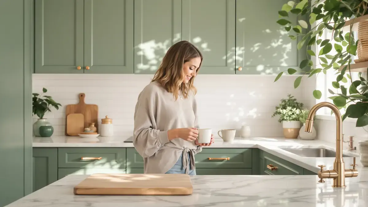 Dal verde salvia al verde smeraldo scoprite perché il verde è il colore consigliato per la vostra cucina