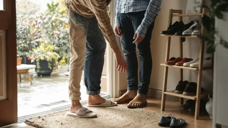 Togliersi le scarpe all’ingresso rivela spesso una mentalità poco conosciuta