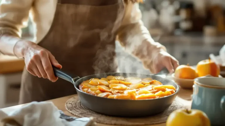 Questa ricetta di torta di mele richiede solo una padella ed evita il forno per un risultato gustoso