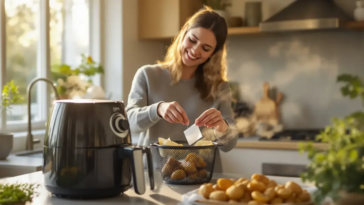 Questo trucco poco conosciuto con una bustina di tè potrebbe rivoluzionare la pulizia della vostra friggitrice ad aria secondo gli esperti